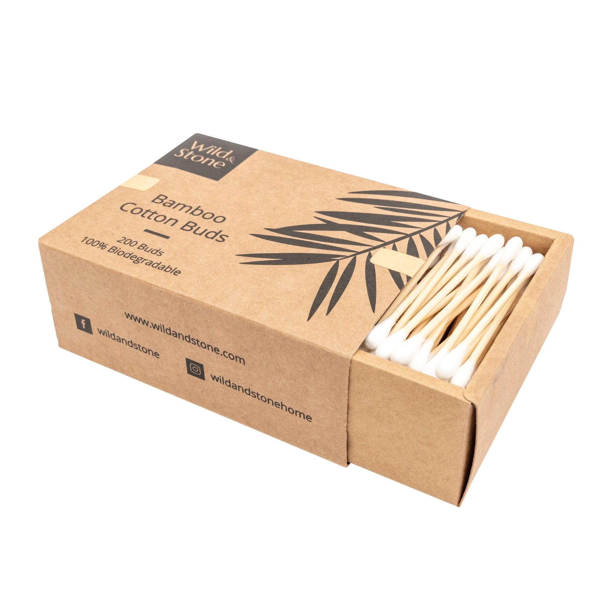 Bamboo Cotton Buds - Biodegradable & Vegan - 200 Pack - THE SUS&TAIN STORE