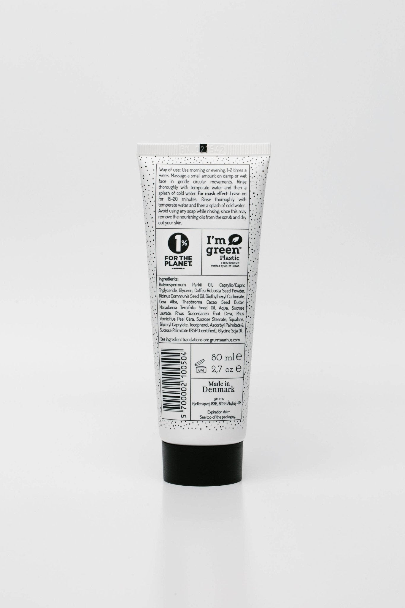 raw espresso face scrub + mask (80 ml.) - THE SUS&TAIN STORE