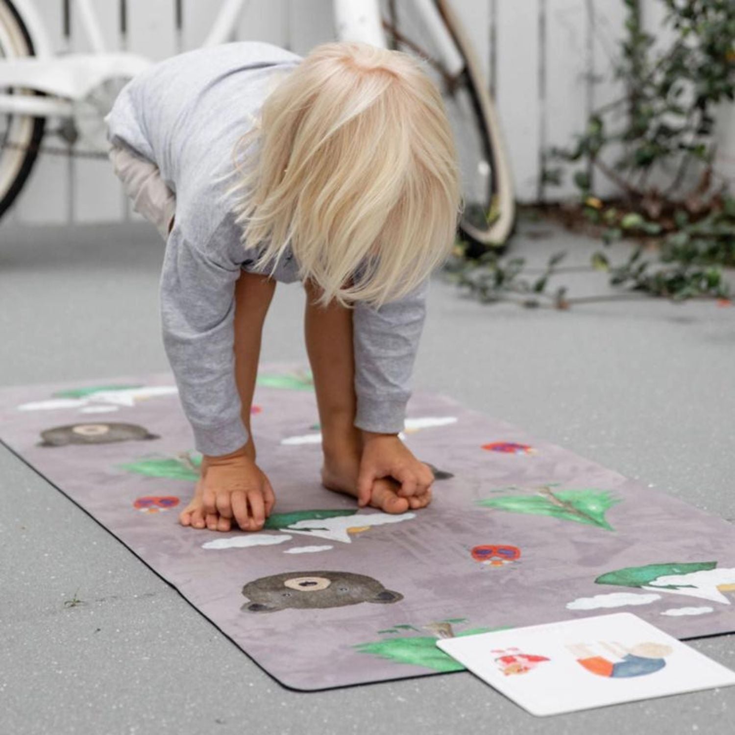 Nature Printed Kids Yoga Mat | Eco-Friendly Printed Mat for Children