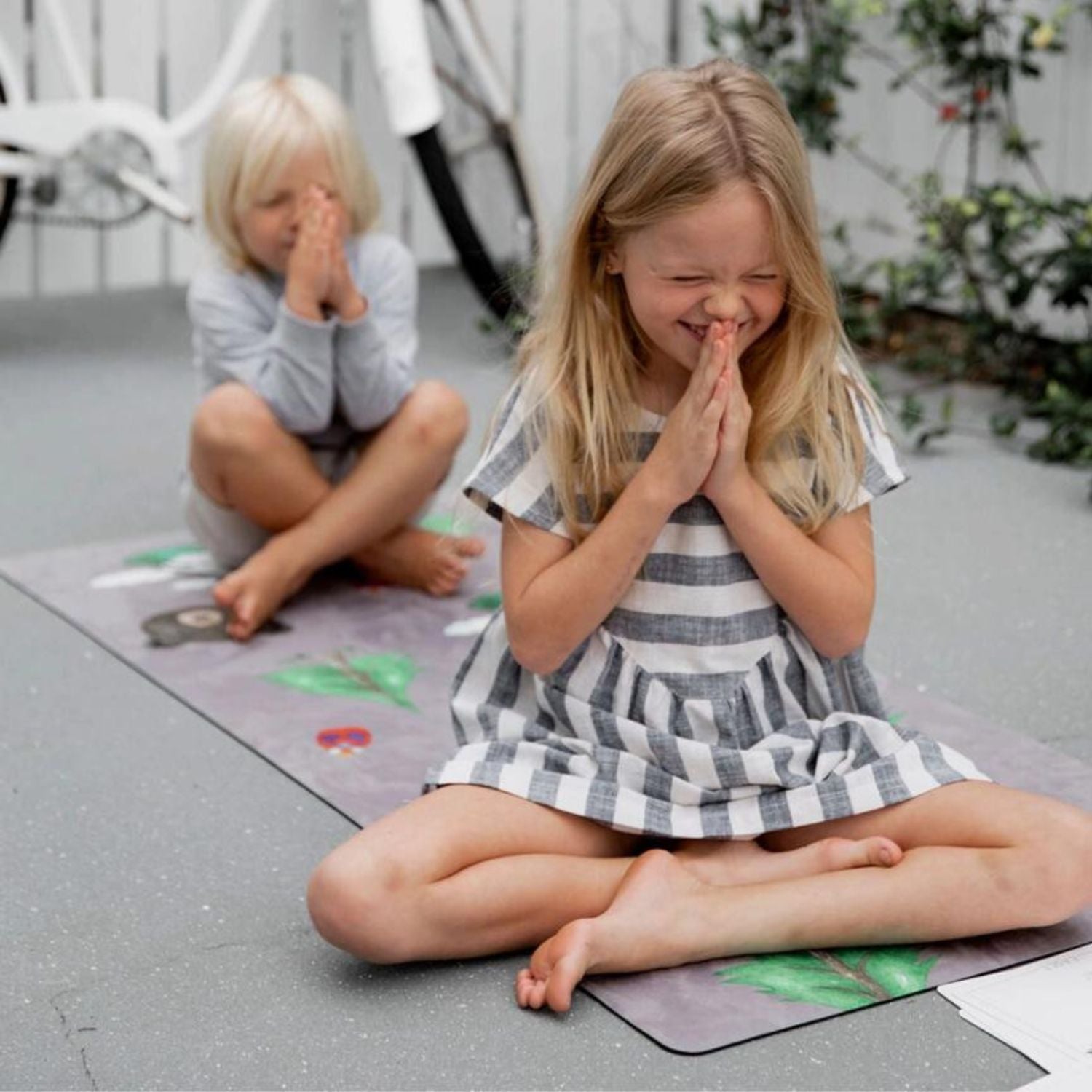 Nature Printed Kids Yoga Mat | Eco-Friendly Printed Mat for Children