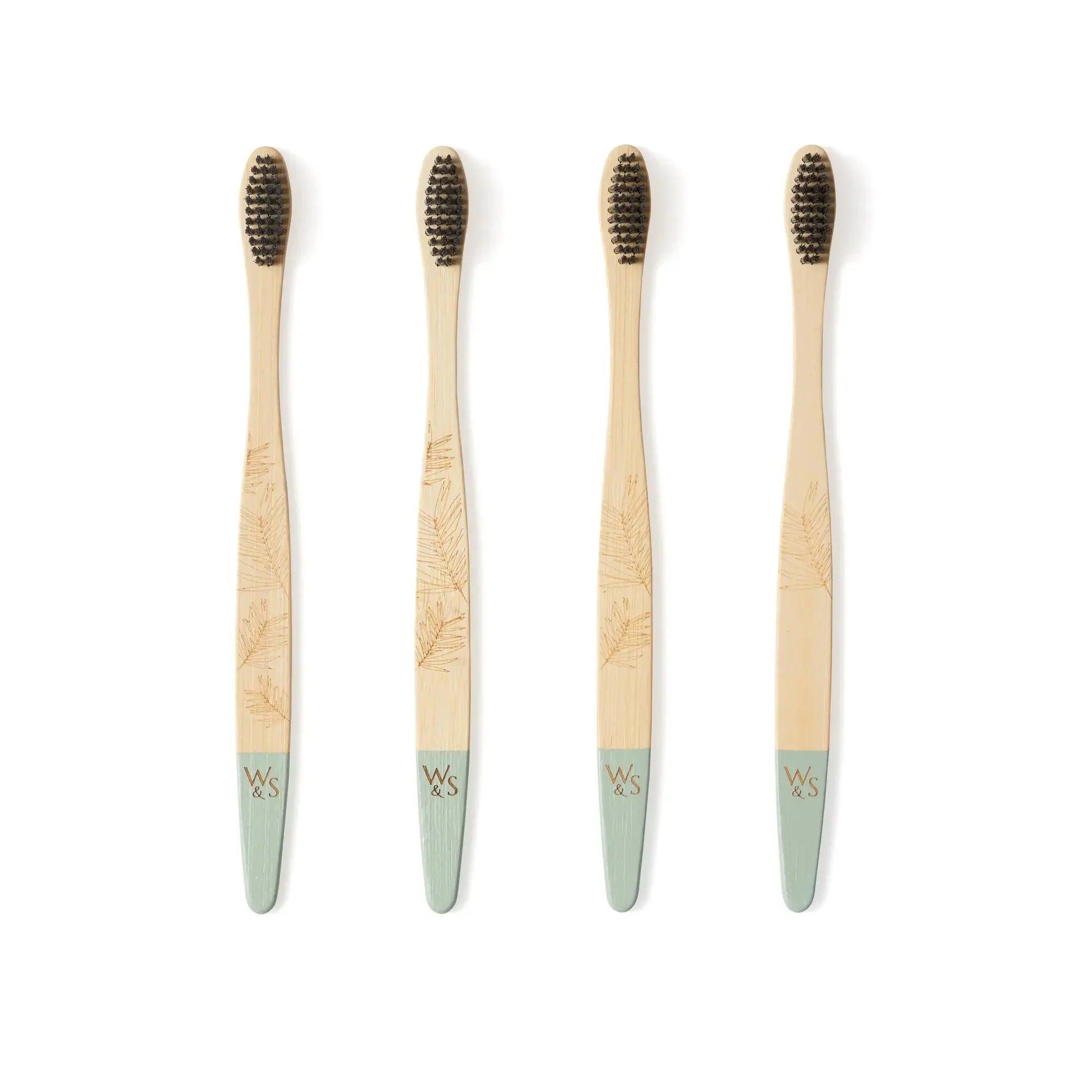 Adult Bamboo Toothbrush (FSC 100%) - 4 Pack - THE SUS&TAIN STORE