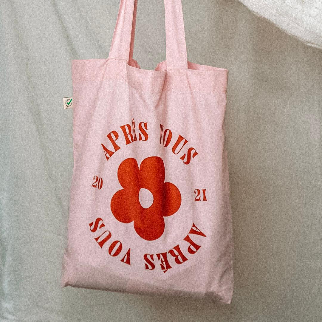 Aprés Vous Original Logo Tote Bag Candy Pink - THE SUS&TAIN STORE
