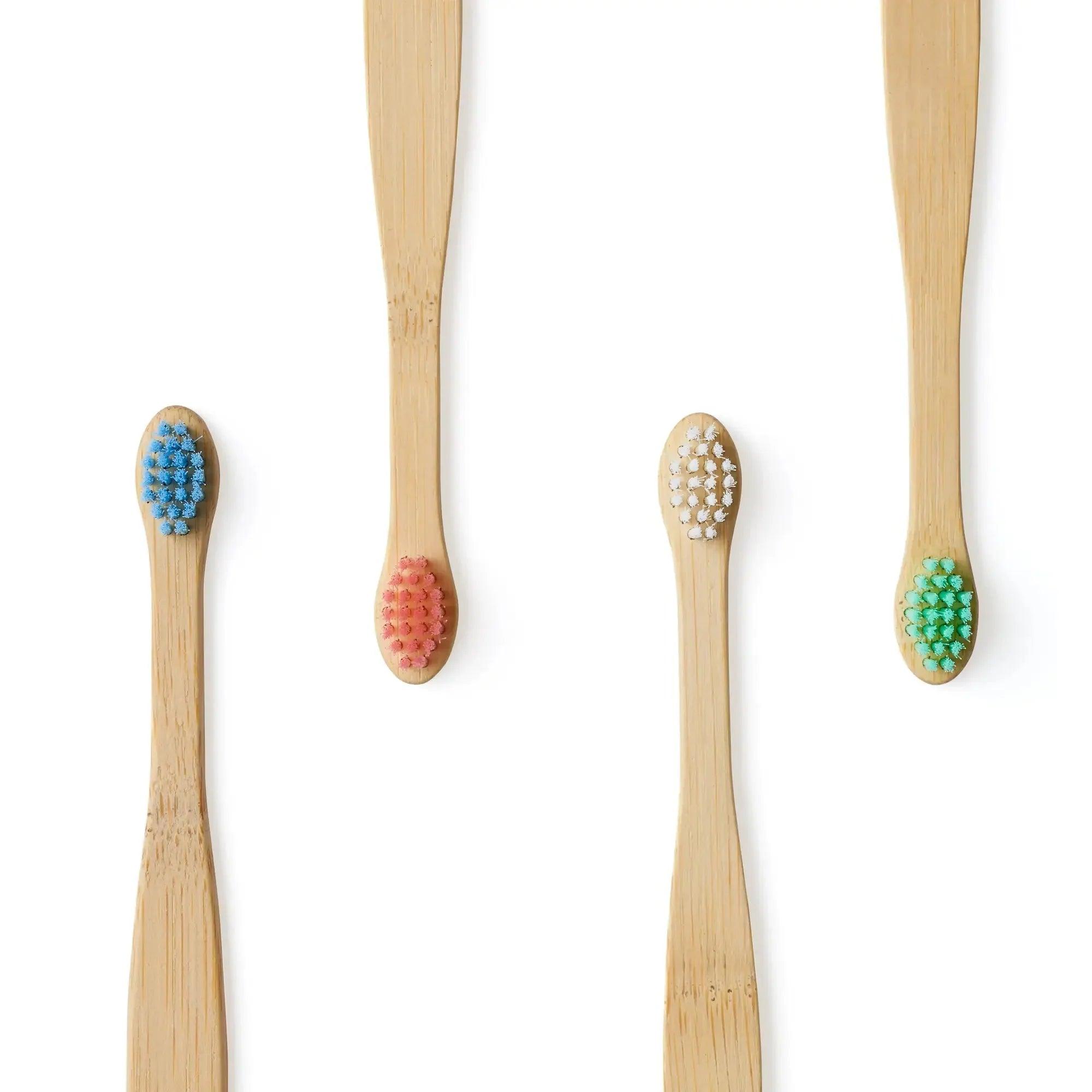 Baby Bamboo Toothbrush - 4 Pack - Extra Soft Bristles - THE SUS&TAIN STORE