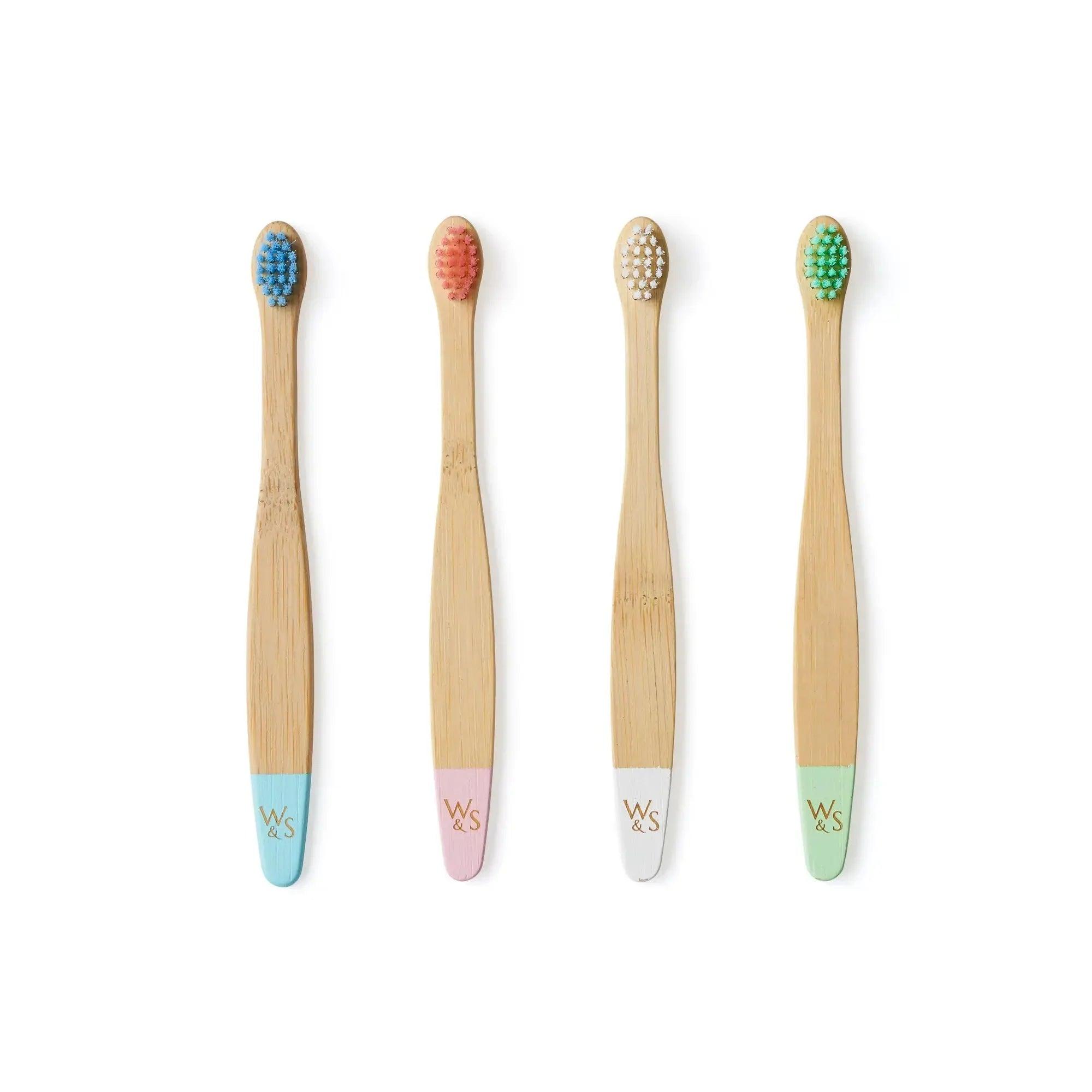 Baby Bamboo Toothbrush - 4 Pack - Extra Soft Bristles - THE SUS&TAIN STORE