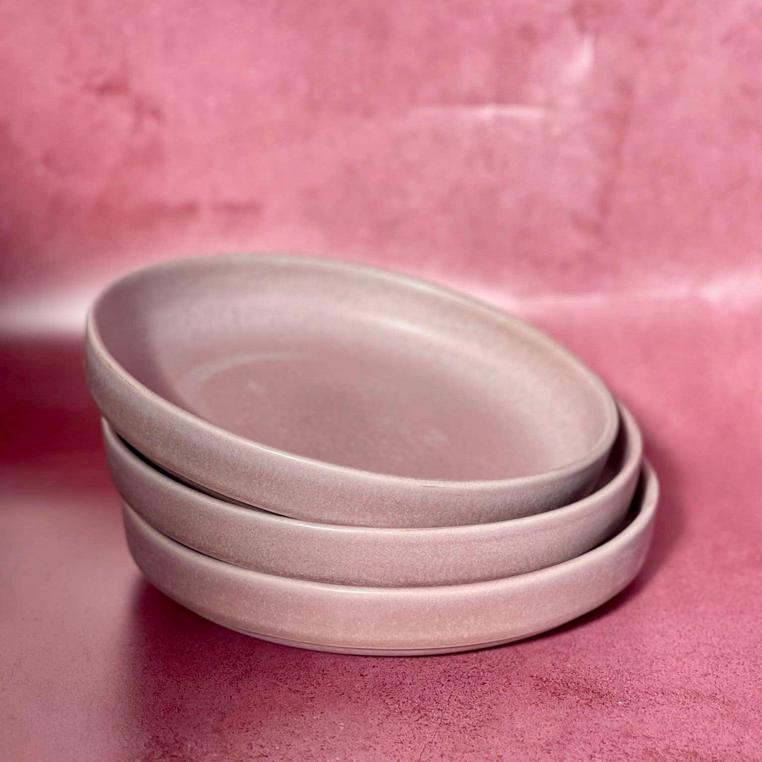 Blush Pink High-Rimmed Pasta Plate - Large - THE SUS&TAIN STORE