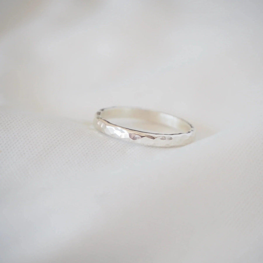 Dimpled Stacking Ring - Sterling Silver - THE SUS&TAIN STORE