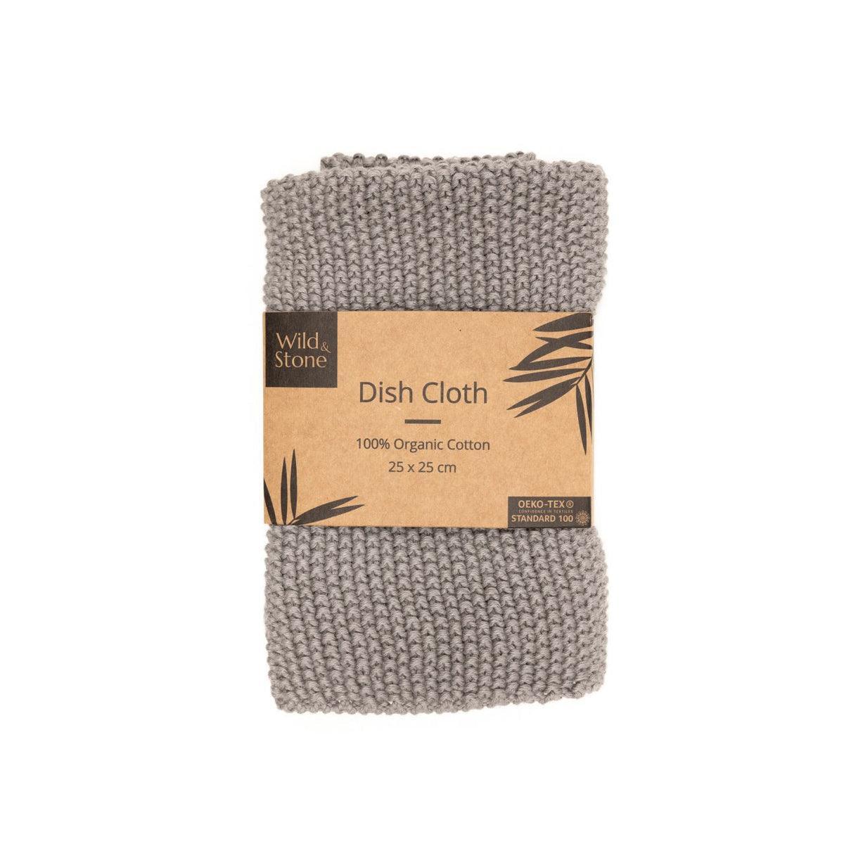 Dish Cloths - 100% Organic Cotton - Rose, Ocean, Moss Green, Slate Grey, Dove Grey - THE SUS&TAIN STORE
