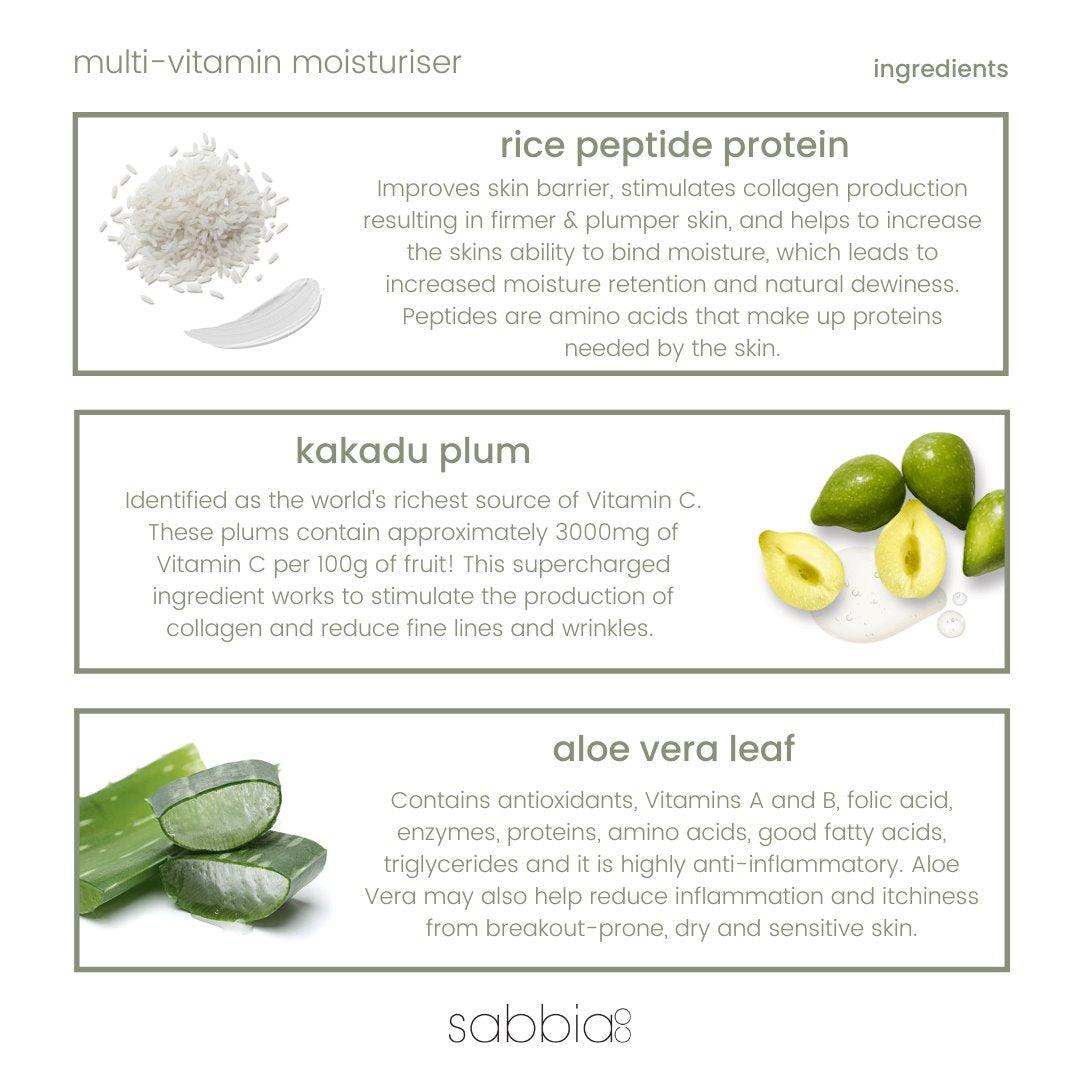 Multi-Vitamin Moisturiser | 60ml - THE SUS&TAIN STORE