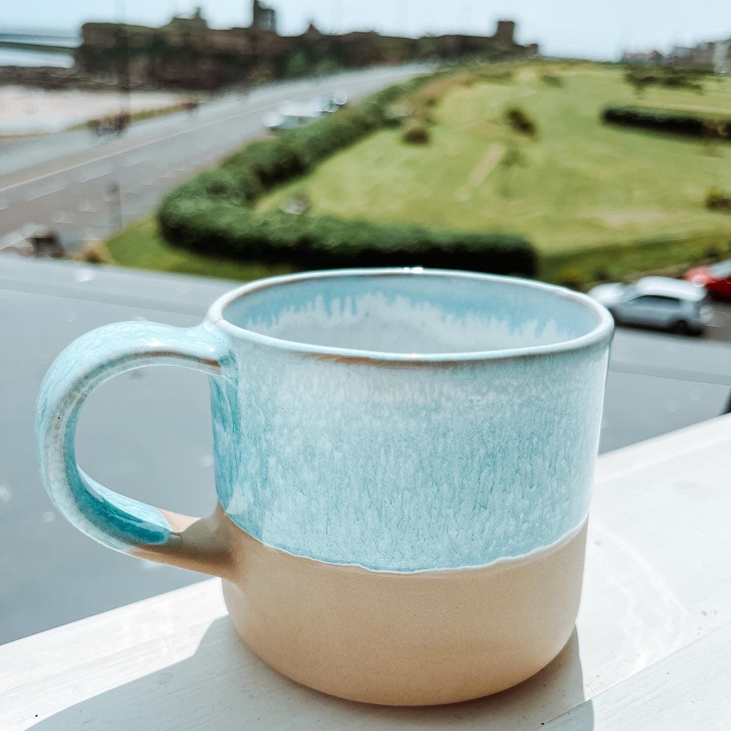 Ocean Meets Sand Stoneware Mug - Extra Large - THE SUS&TAIN STORE