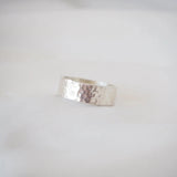 Wide Dimpled Ring - Recycled Sterling Silver - THE SUS&TAIN STORE