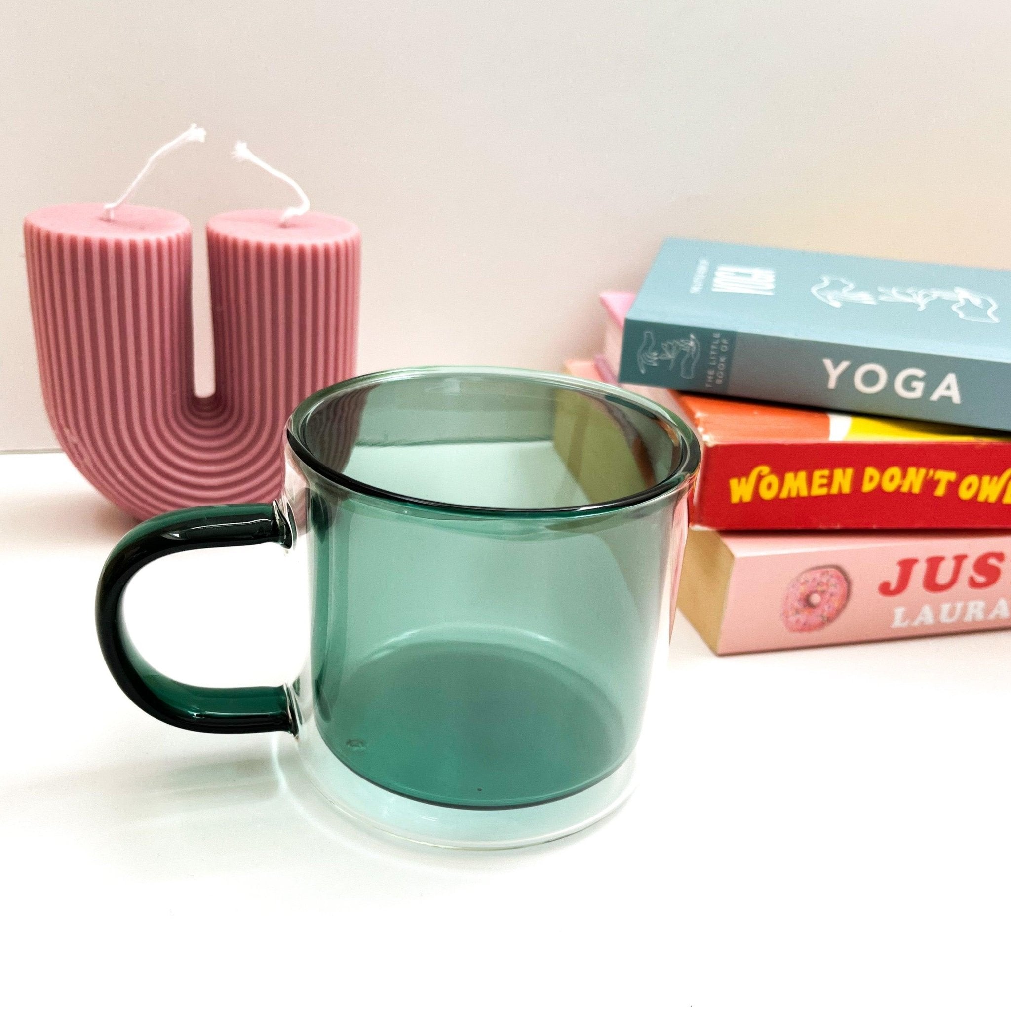 Izabelle Double Layered Mug - available in Green, Pink, Blue and Grey - THE SUS&TAIN STORE