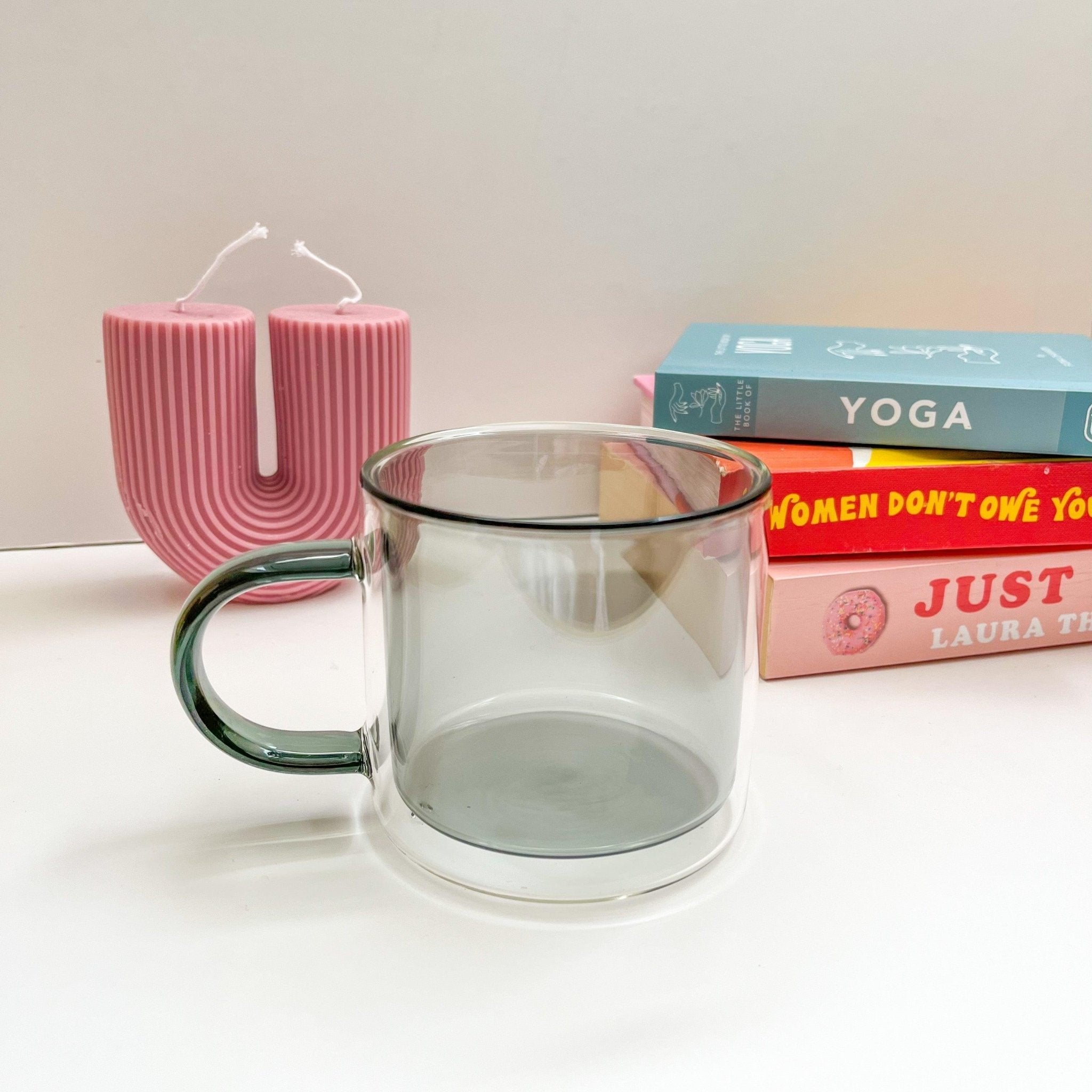 Izabelle Double Layered Mug - available in Green, Pink, Blue and Grey - THE SUS&TAIN STORE
