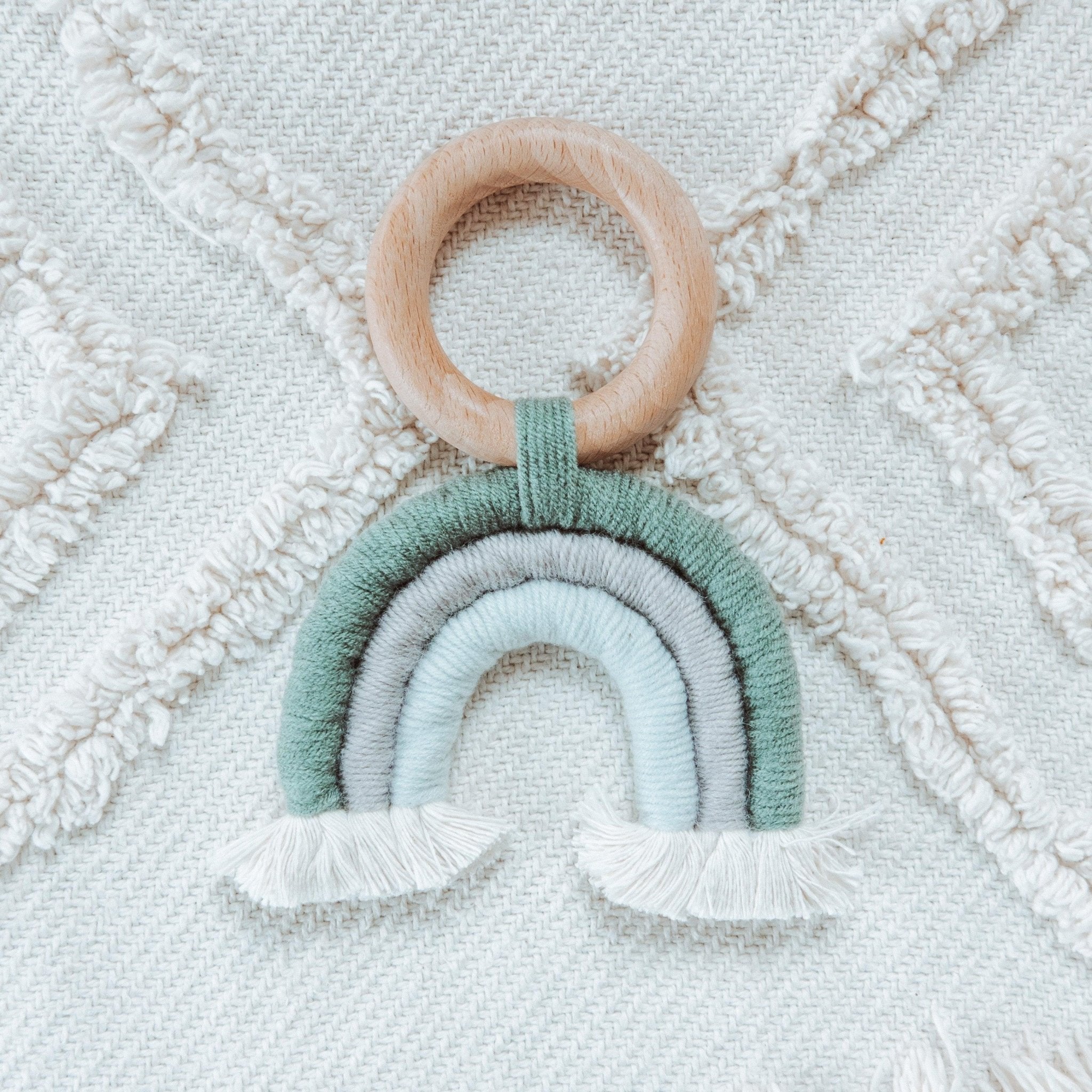 My First Rainbow Woven Teether - THE SUS&TAIN STORE