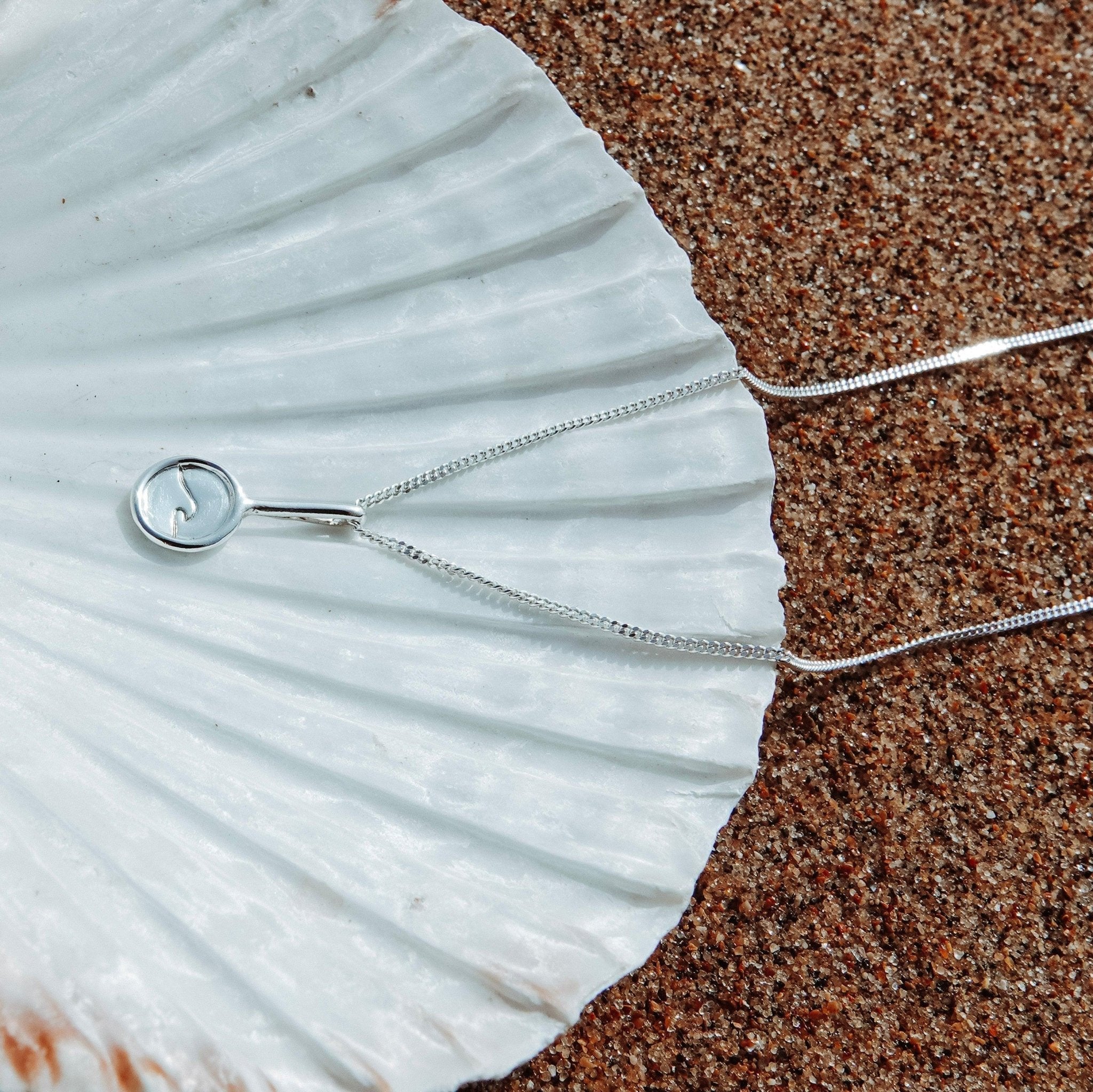 OCEAN NECKLACE - RECYCLED SILVER - THE SUS&TAIN STORE